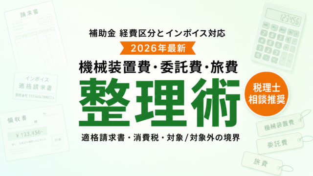持続化補助金のクラウドサービス利用料は経費区分どこ？2026最新