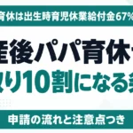 産後パパ育休で手取り10割になる条件と計算式【2026年度】